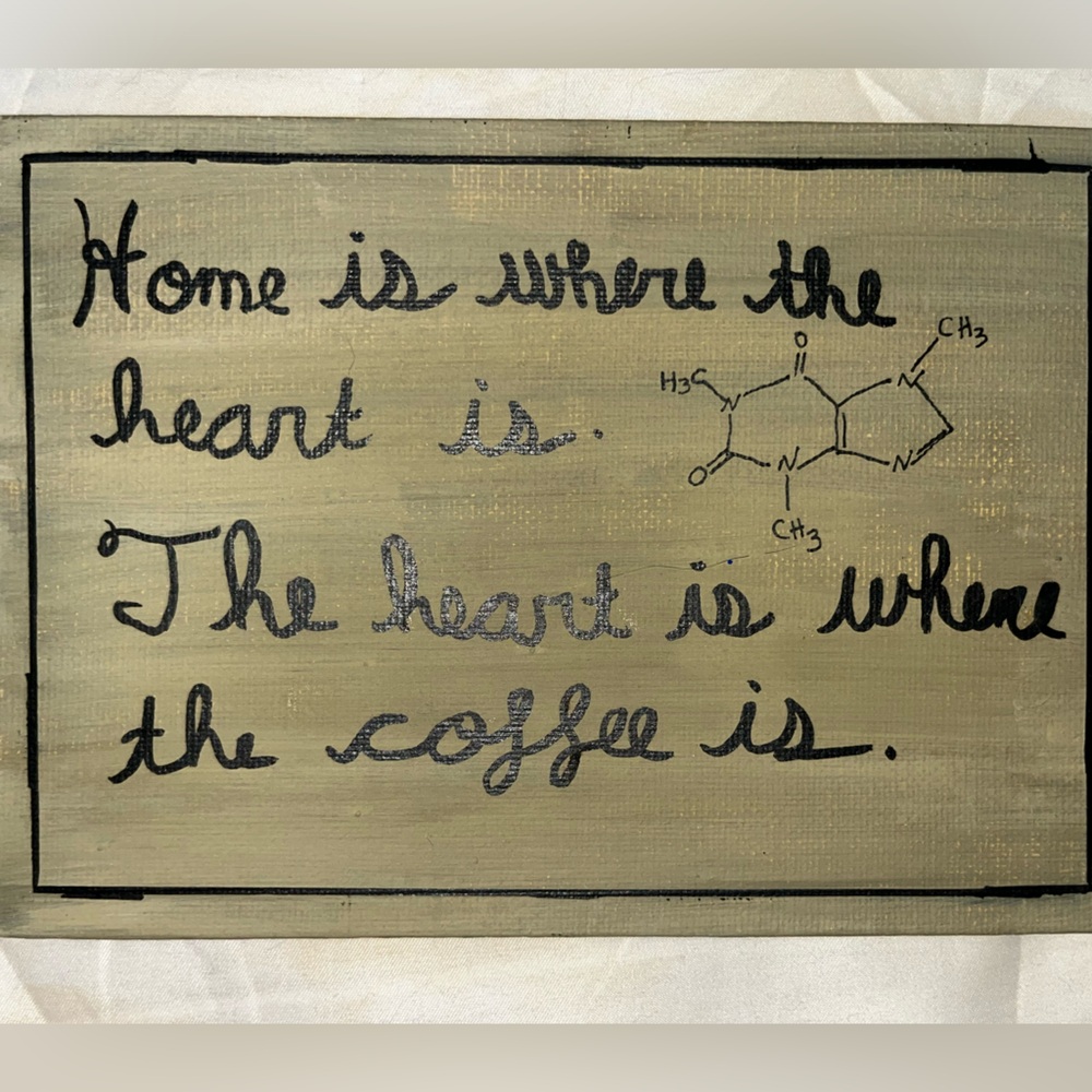 Hand Painted Coffee Sign